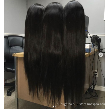 Sunlight hot selling lace front wig human hair high density 24 inch wig  brazilian hair lace front human hair wigs in bulk